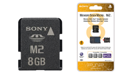 8GB Memory Stick Micro™ M2™ (includes M2 Duo adaptor) 8GB Memory Stick Micro™ M2™ (includes M2 Duo adaptor)