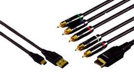Component AV Cable & USB 2.0 Cable Pack Component AV Cable & USB 2.0 Cable Pack