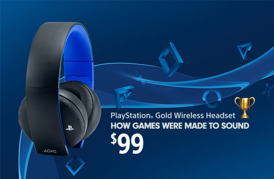 PlayStation® Gold Wireless Headset PlayStation® Gold Wireless Headset