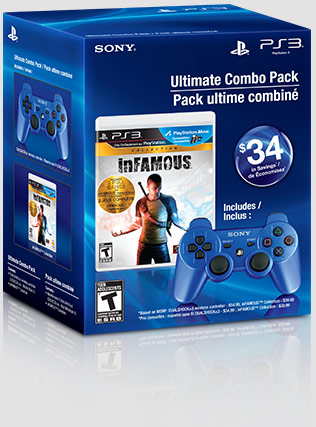 inFAMOUS™ Collection & Metallic Blue DUALSHOCK®3 Wireless Controller inFAMOUS™ Collection & Metallic Blue DUALSHOCK®3 Wireless Controller