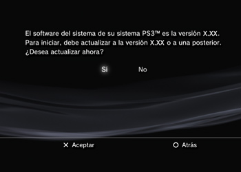 Actualización del sistema Actualización del sistema