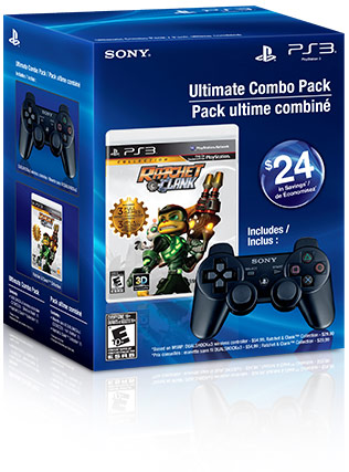 Ratchet & Clank™ Collection & Charcoal Black DUALSHOCK®3 Wireless Controller Ratchet & Clank™ Collection & Charcoal Black DUALSHOCK®3 Wireless Controller